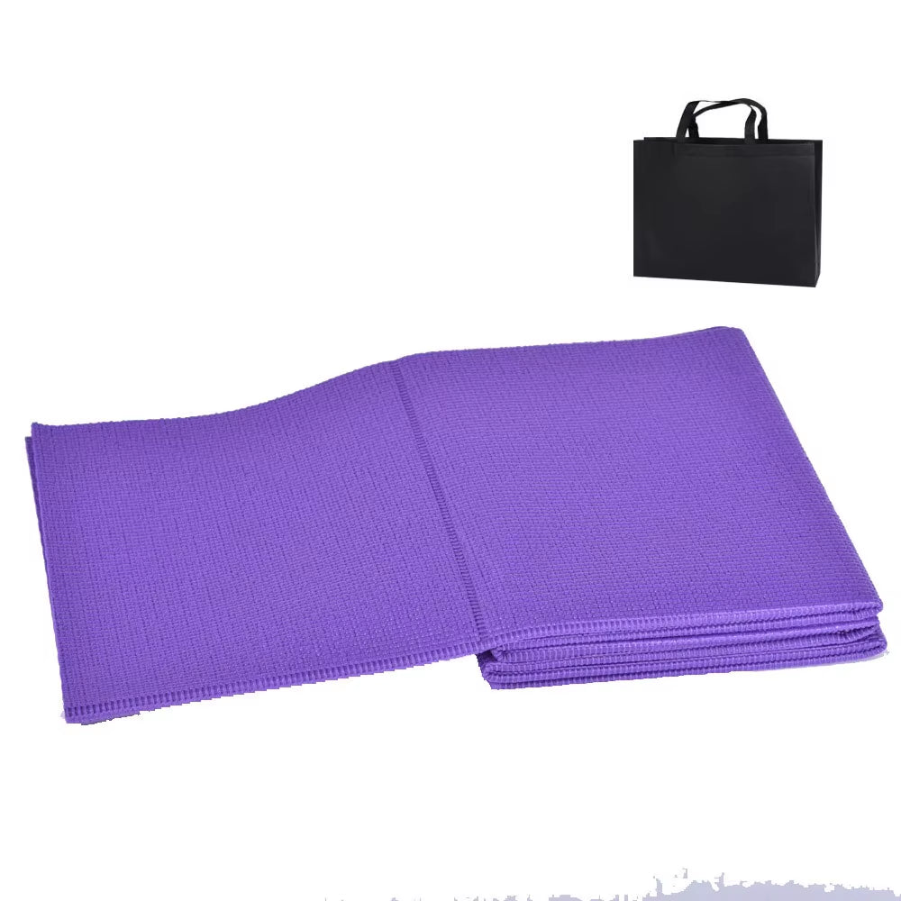 Tapis de yoga pliable anti-dérapant